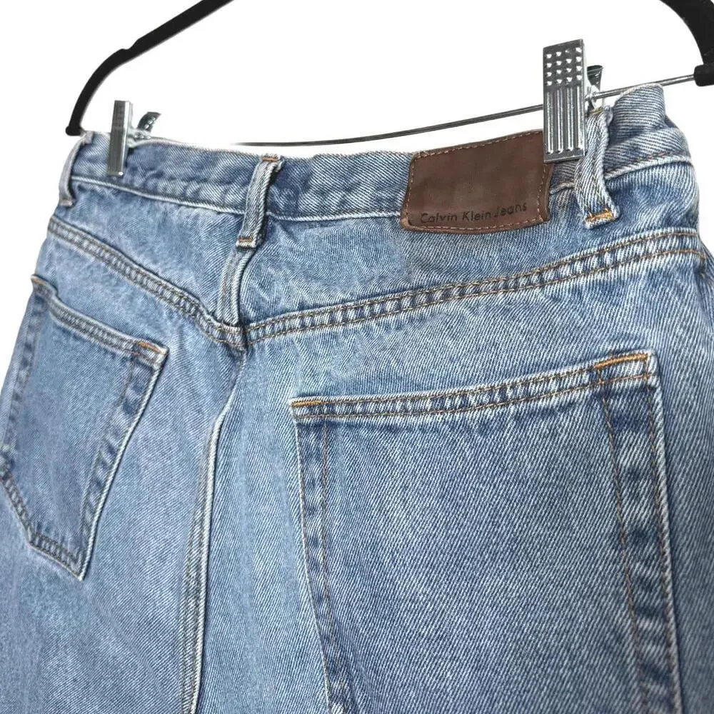 Vintage 2000s Calvin Klein Blue Denim Jean Shorts